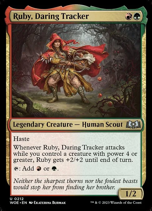 Ruby, Daring Tracker · Wilds of Eldraine 212/381