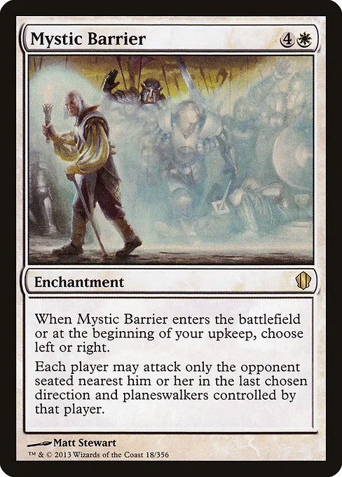 Mystic Barrier · Commander 2013 18/356
