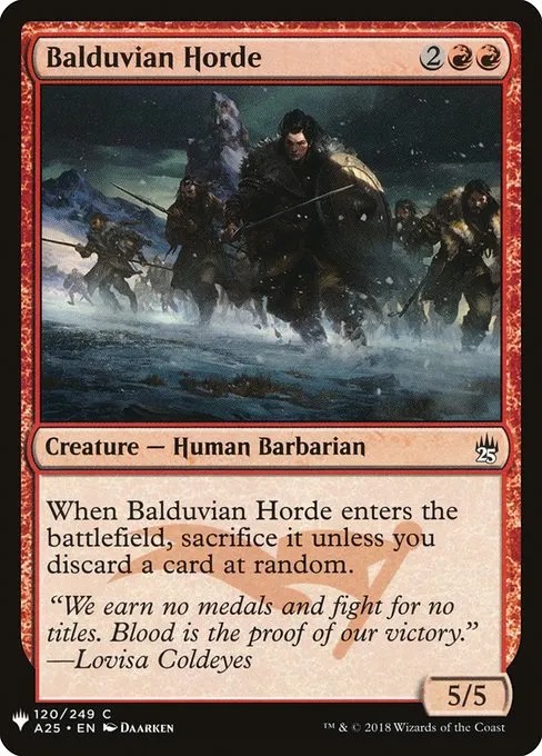 Balduvian Horde · The List A25-120/5050