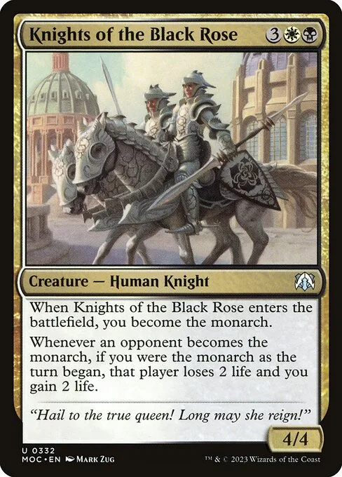 Knights of the Black Rose · March of the Machine Commander 332/450