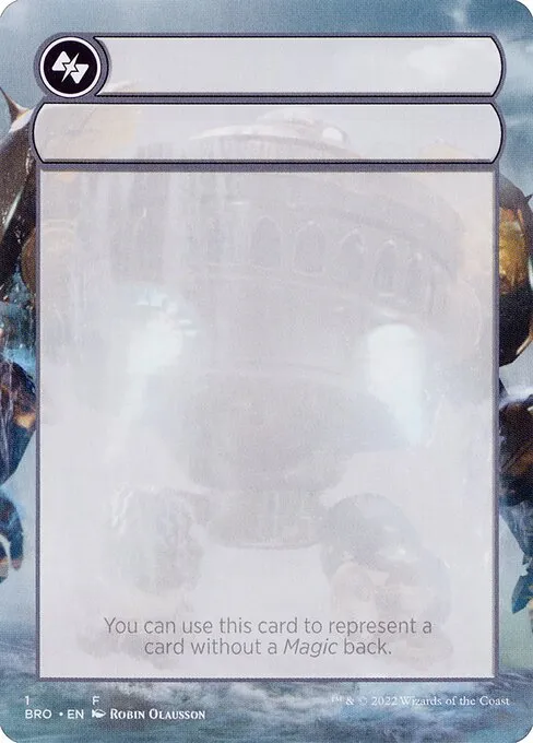 Double-Faced Substitute Card · The Brothers' War Substitute Cards 1/1