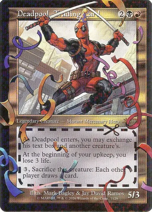 Deadpool, Trading Card · Secret Lair Drop 7129/2547