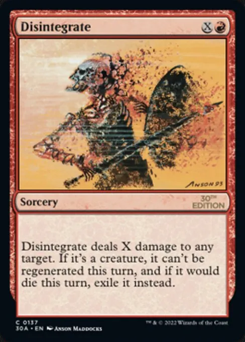 Disintegrate · 30th Anniversary Edition 137/594