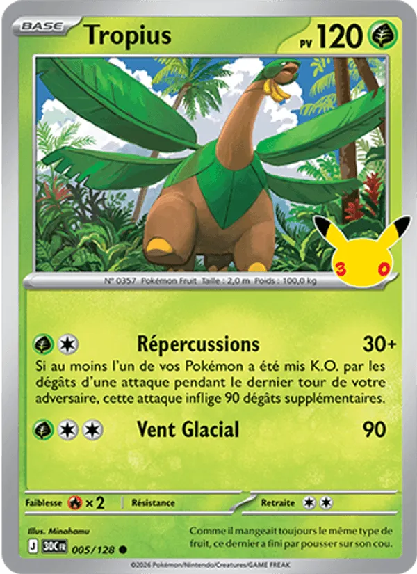 Tropius · 30ᵉ Anniversaire 005/128