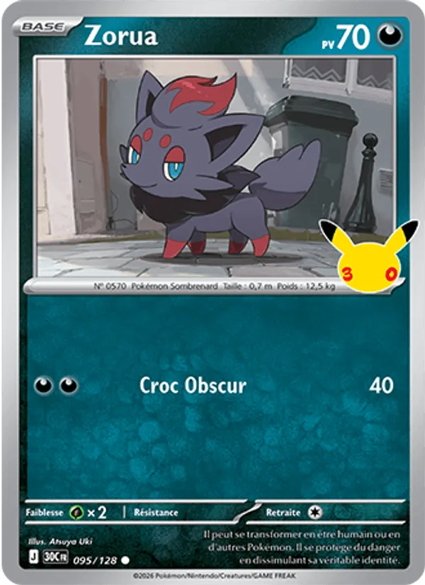 Zorua · 30ᵉ Anniversaire 095/128