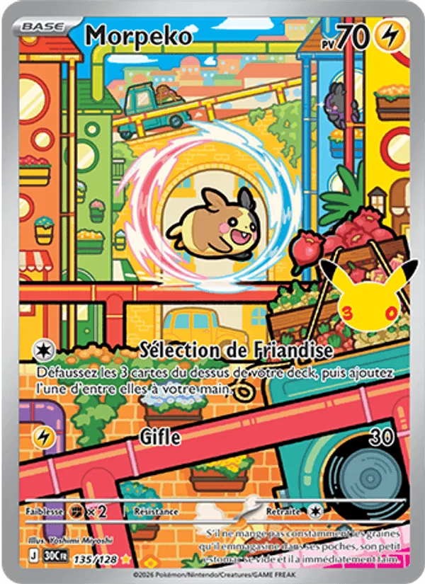 Morpeko · 30ᵉ Anniversaire 135/128