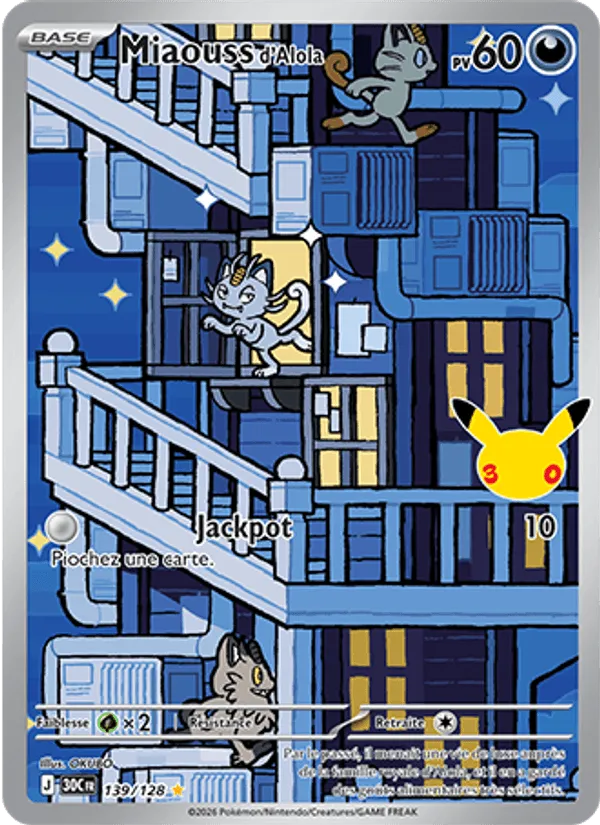 Miaouss d'Alola · 30ᵉ Anniversaire 139/128