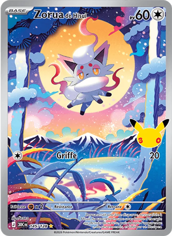 Zorua de Hisui · 30ᵉ Anniversaire 145/128