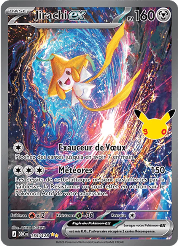 Jirachi-ex · 30ᵉ Anniversaire 155/128