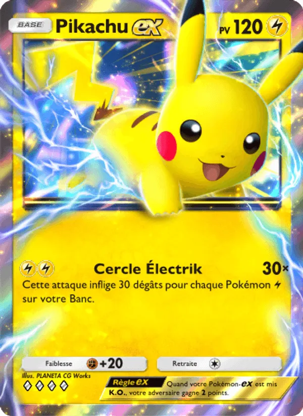 Pikachu-ex · Puissance Génétique 096/226