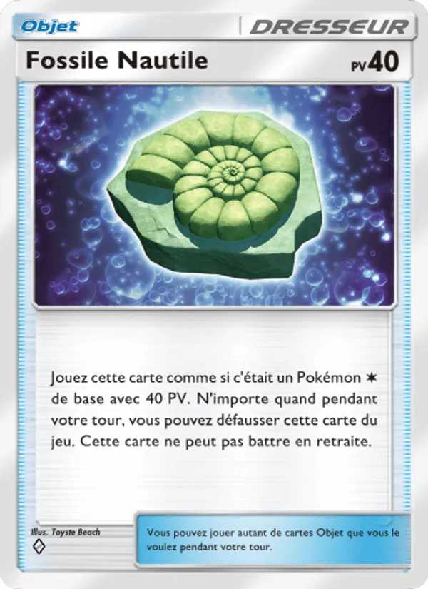 Fossile Nautile · Puissance Génétique 216/226