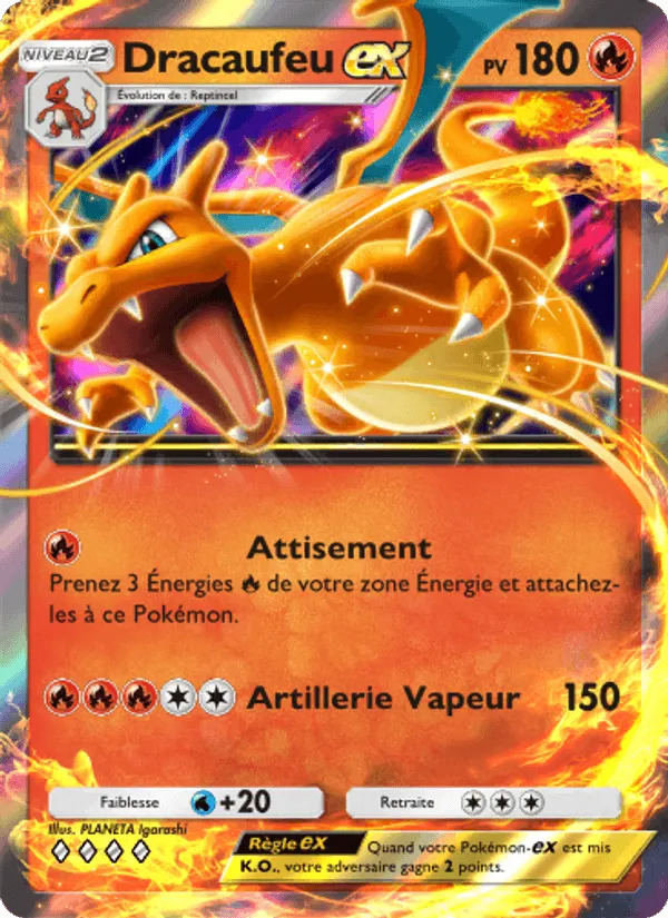 Dracaufeu-ex · Réjouissances Rayonnantes 010/72