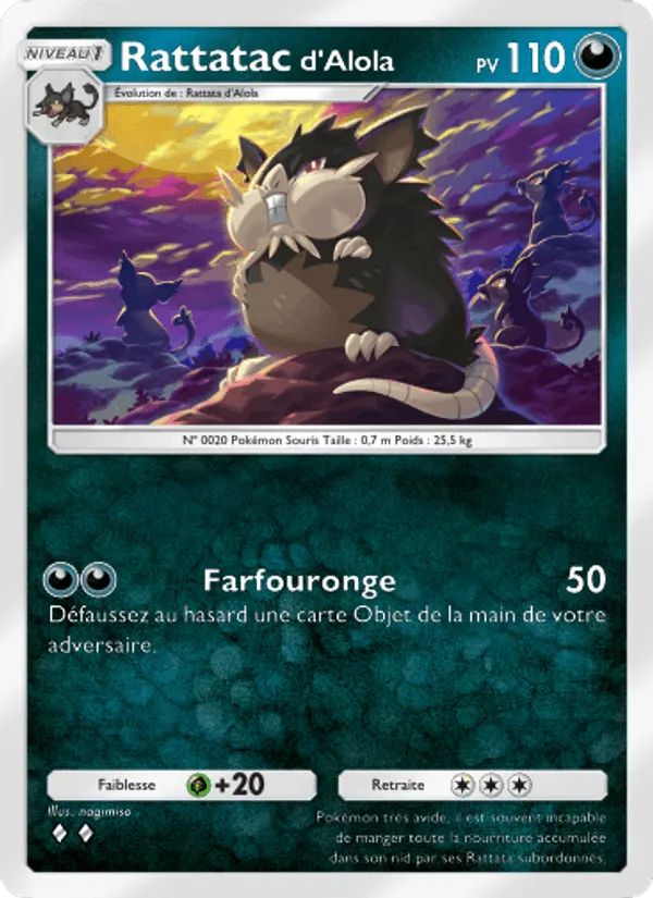 Rattatac d’Alola · Gardiens Astraux 107/155
