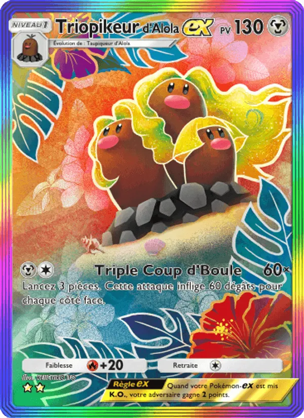 Triopikeur d'Alola-ex · Crise Interdimensionnelle 087/69