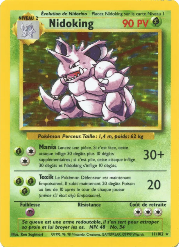 Nidoking · Set de Base 11/102