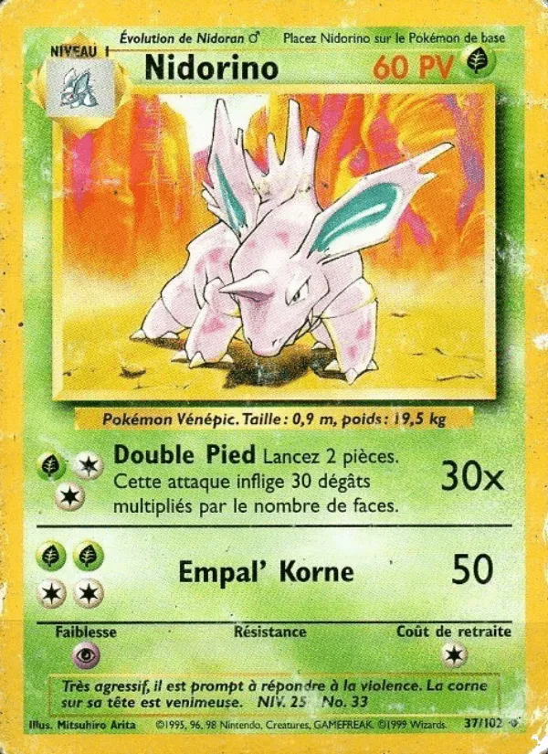 Nidorino · Set de Base 37/102