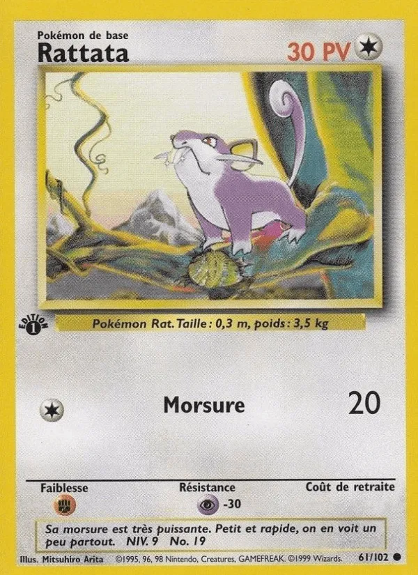 Rattata · Set de Base 61/102