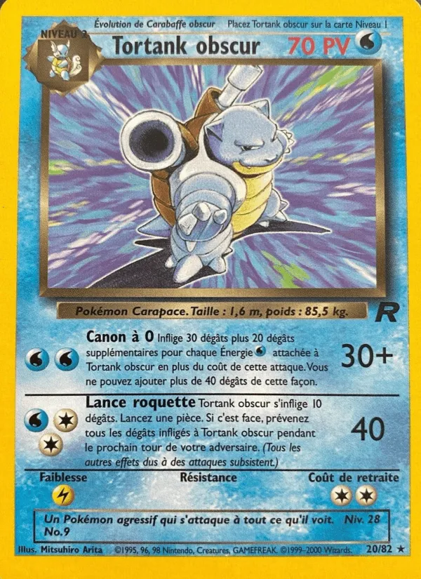 Tortank obscur · Team Rocket 20/82