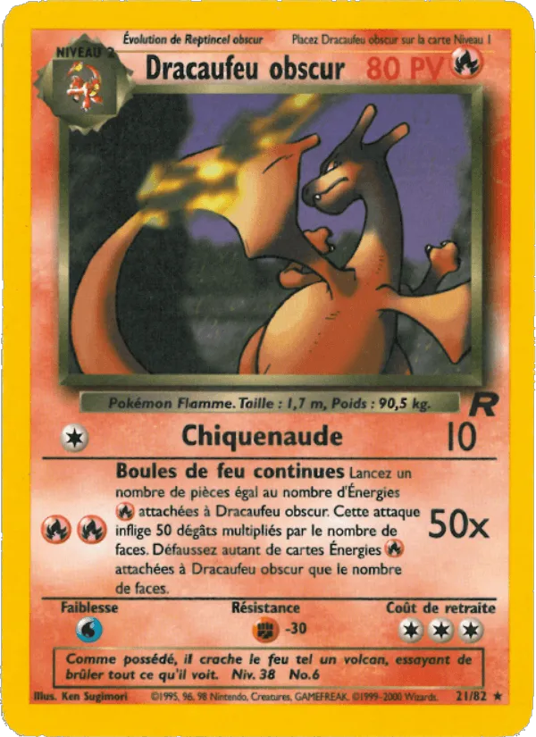 Dracaufeu obscur · Team Rocket 21/82