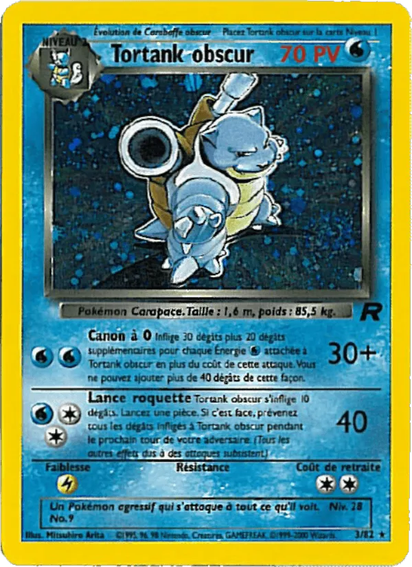 Tortank obscur · Team Rocket 3/82