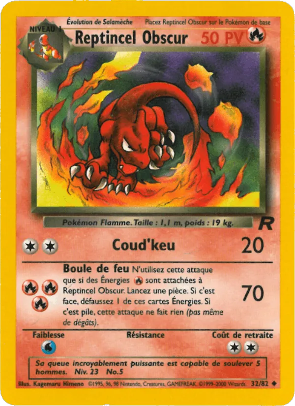 Reptincel Obscur · Team Rocket 32/82