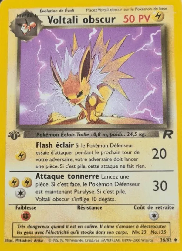 Voltali obscur · Team Rocket 38/82