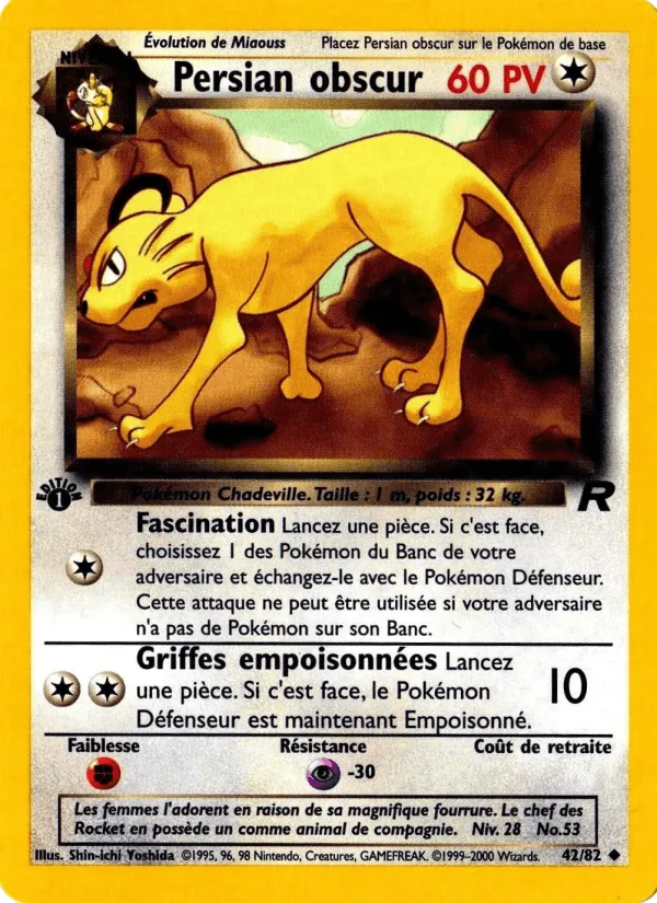 Persian obscur · Team Rocket 42/82