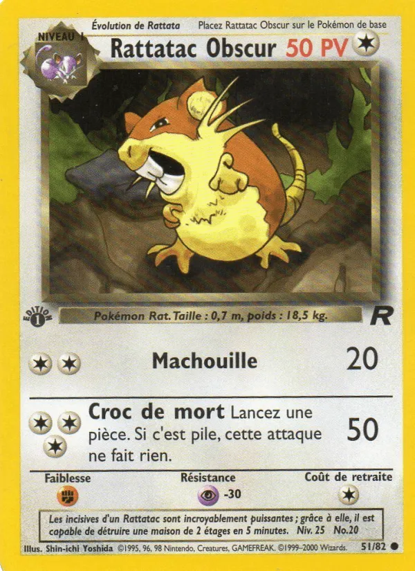 Rattatac obscur · Team Rocket 51/82