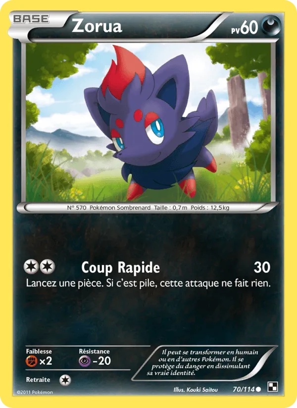 Zorua · Noir & Blanc 70/114