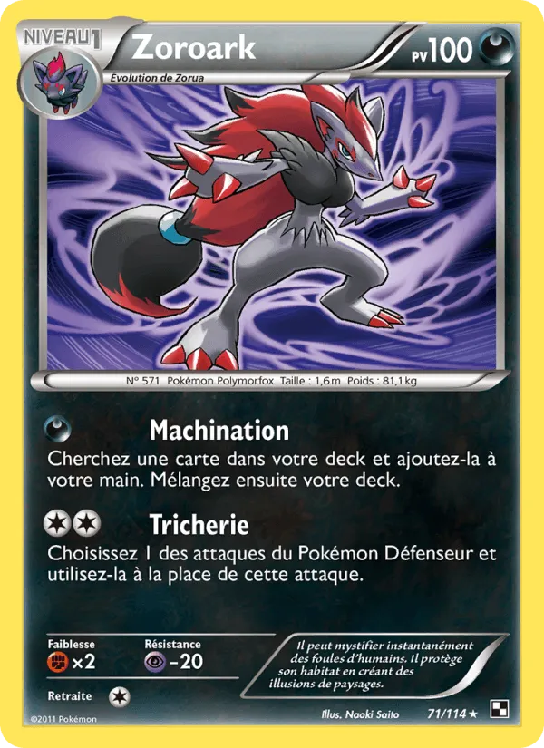 Zoroark · Noir & Blanc 71/114