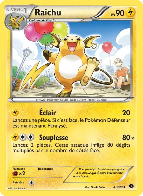 Raichu · Destinées Futures 40/99