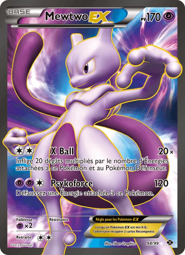 Mewtwo-EX · Destinées Futures 98/99