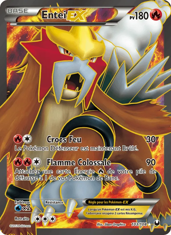 Entei-EX · Explorateurs Obscurs 103/108