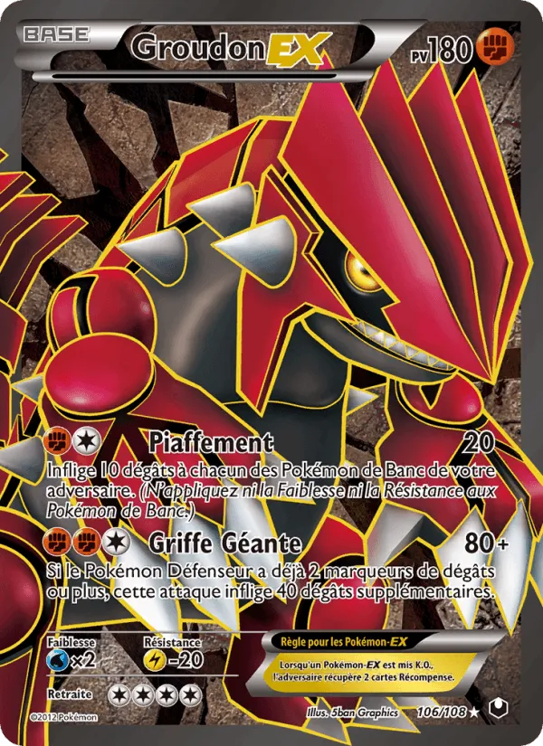 Groudon-EX · Explorateurs Obscurs 106/108