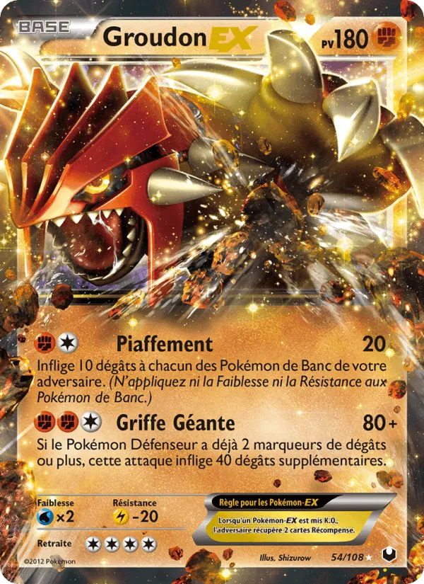 Groudon-EX · Explorateurs Obscurs 54/108