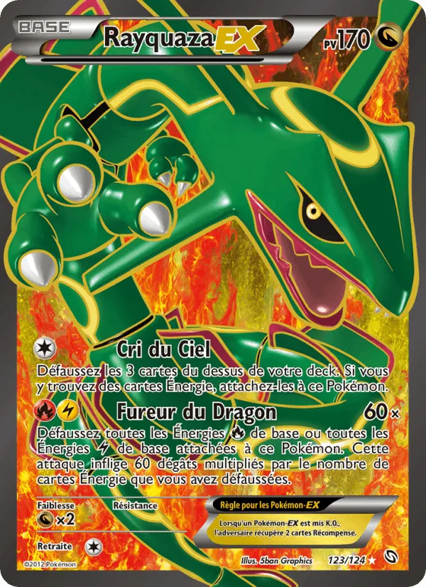 Rayquaza-EX · Dragons Éxaltés 123/124