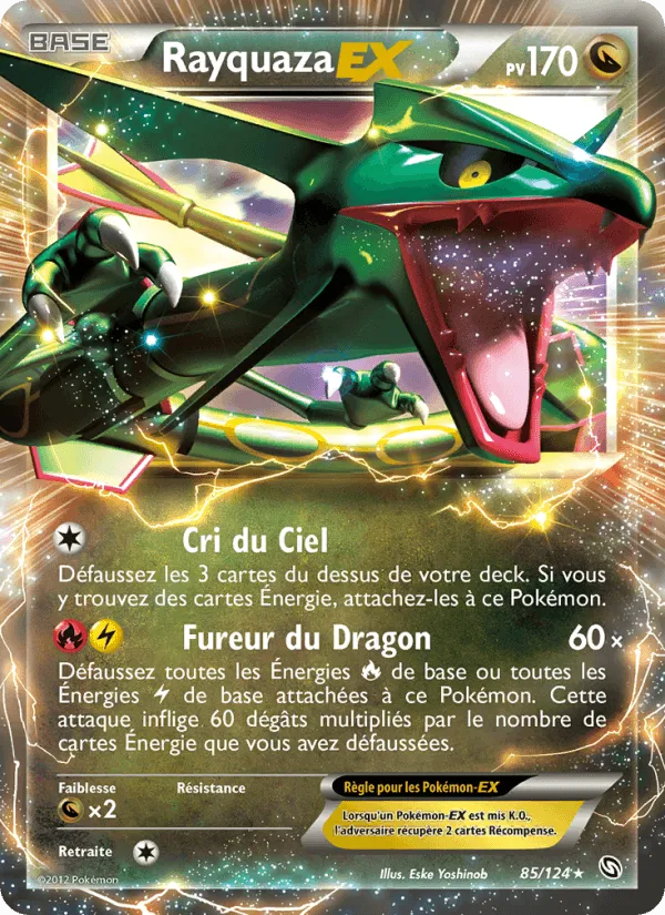 Rayquaza-EX · Dragons Éxaltés 85/124