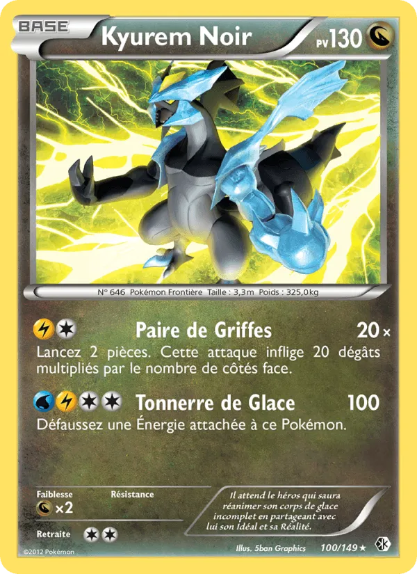 Kyurem Noir · Frontières Franchies 100/149