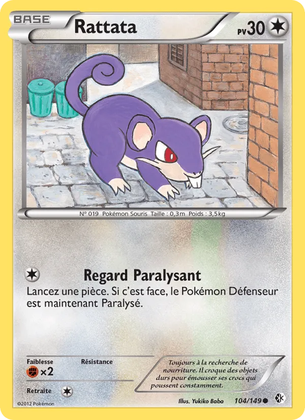 Rattata · Frontières Franchies 104/149