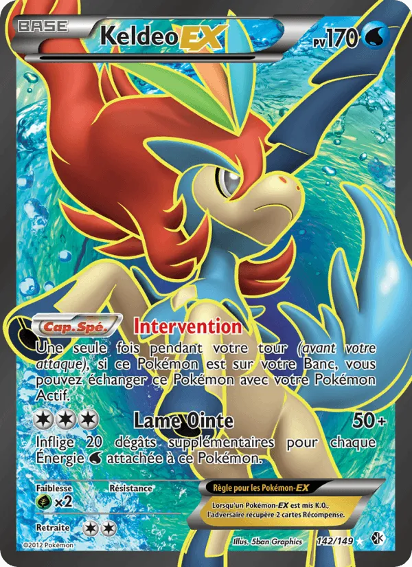 Keldeo EX · Frontières Franchies 142/149