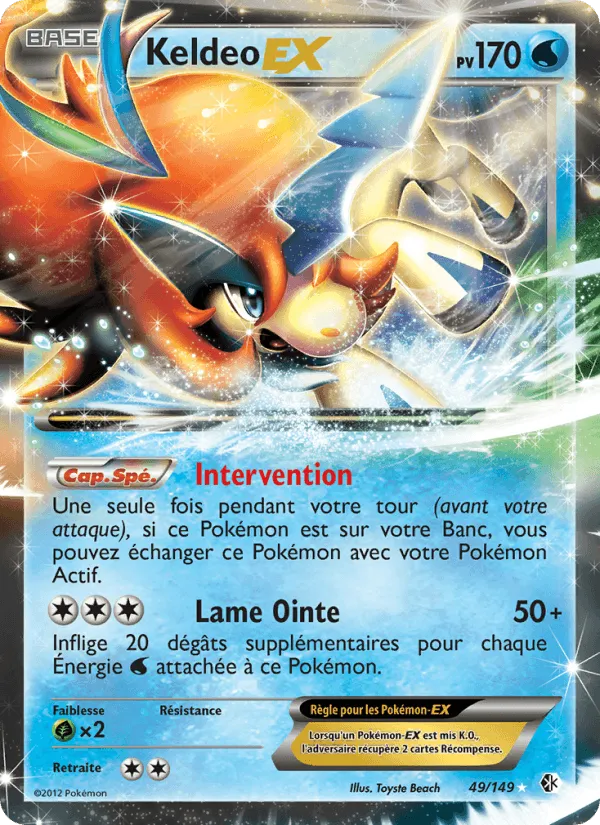 Keldeo EX · Frontières Franchies 49/149