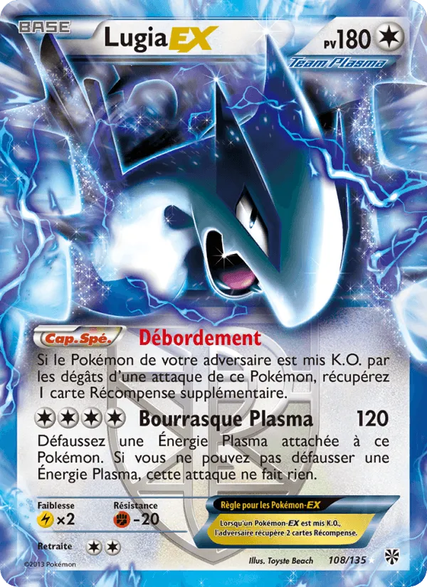 Lugia-EX · Tempète Plasma 108/135