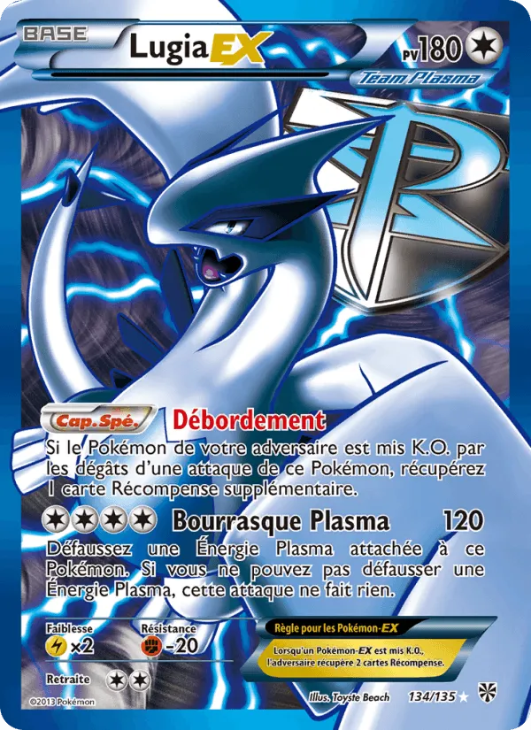 Lugia-EX · Tempète Plasma 134/135