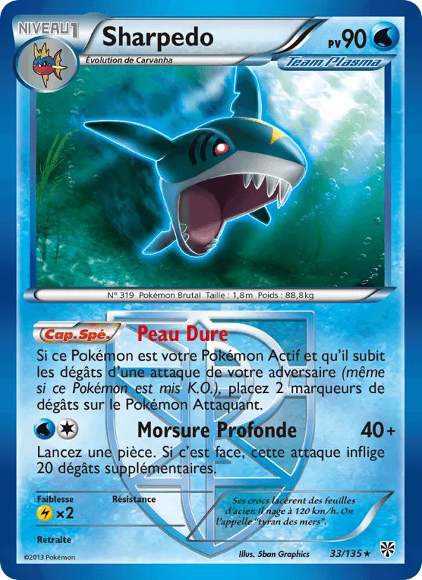 Sharpedo · Tempète Plasma 33/135
