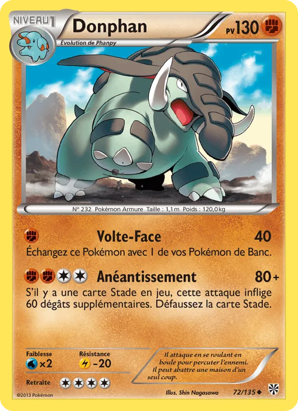 Donphan · Tempète Plasma 72/135