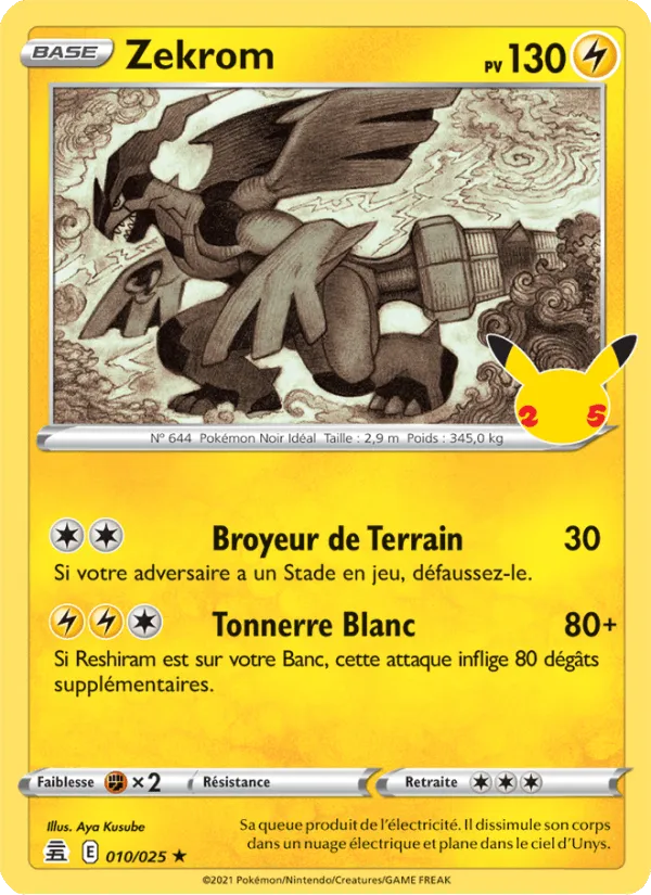 Zekrom · Célébrations 10/25