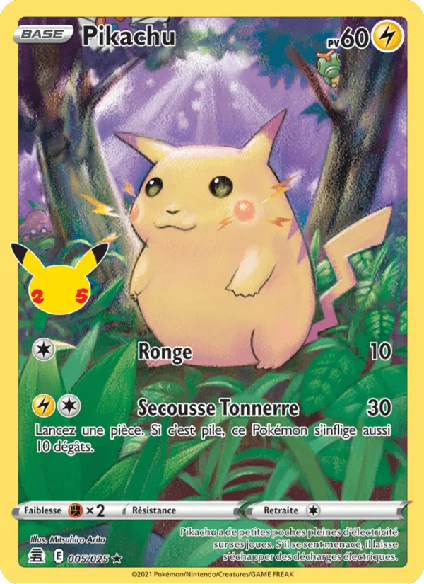 Pikachu · Célébrations 5/25