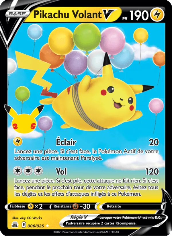 Pikachu Volant V · Célébrations 6/25