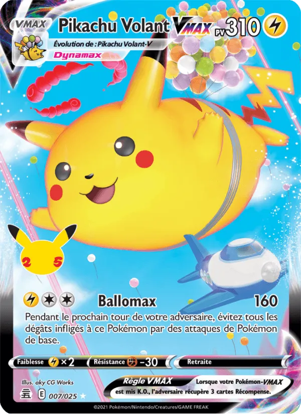 Pikachu Volant VMAX · Célébrations 7/25