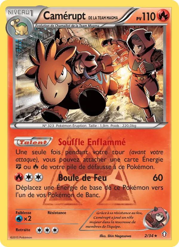 Camérupt de la Team Magma · Double Danger 2/34